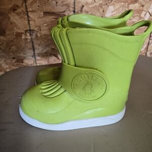 Butler Kids Lime Green Rain Boots